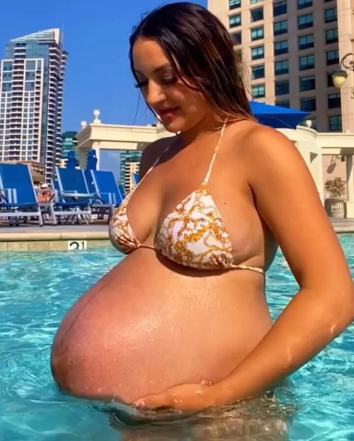 Pregnant with huge amateur bellies