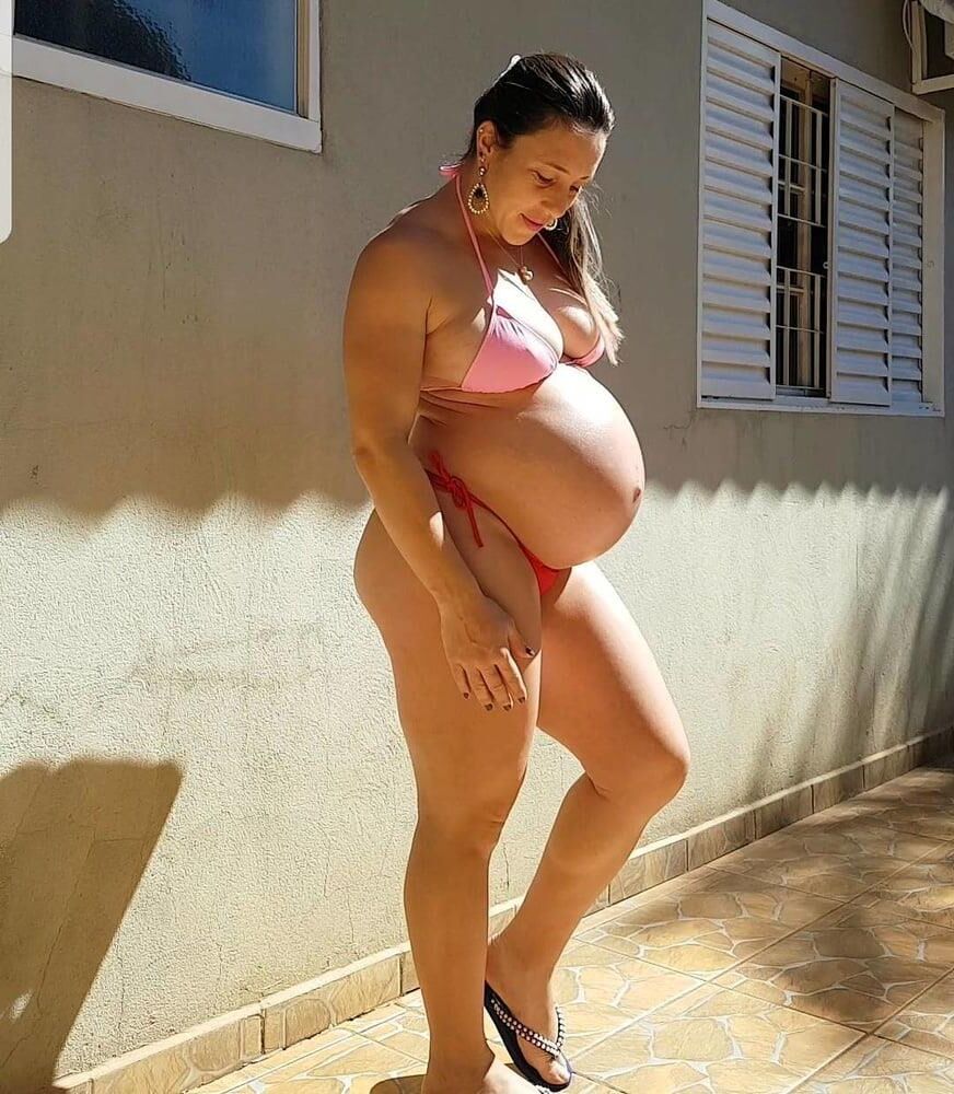 Caliente amateur preggo mamá elaine en casa no desnuda 2