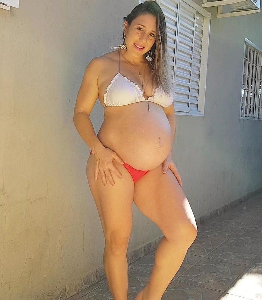 Caliente amateur preggo mamá elaine en casa no desnuda 2