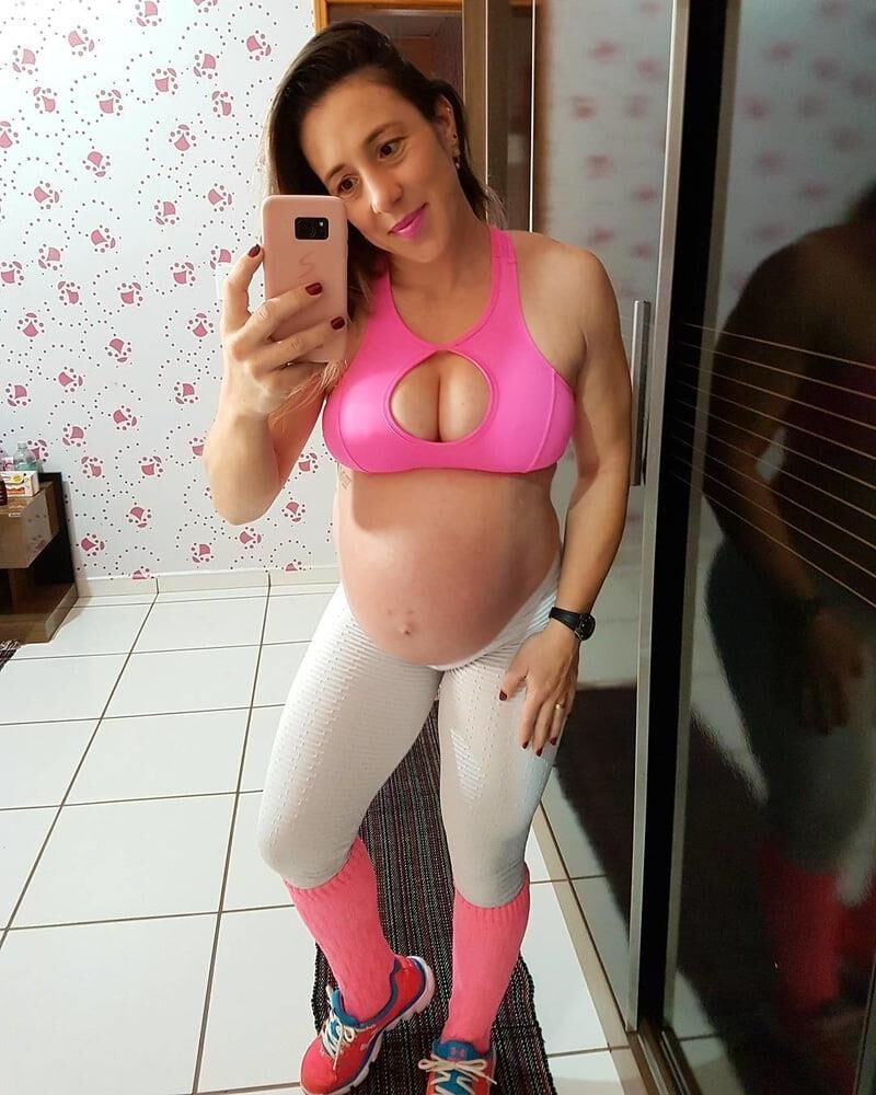 Caliente amateur preggo mamá elaine en casa no desnuda 2