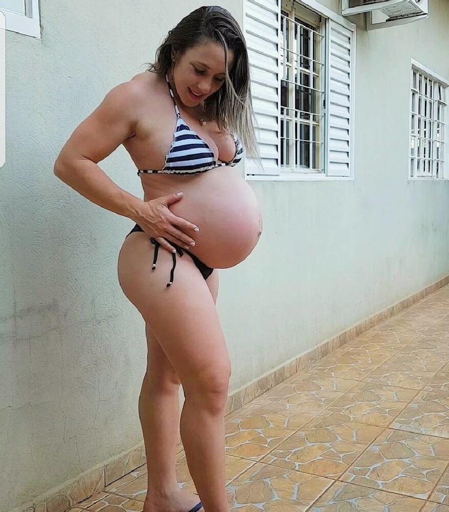 Caliente amateur preggo mamá elaine en casa no desnuda 2