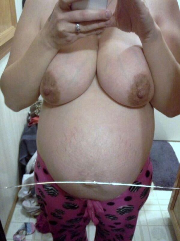 Wife's Pregnant Swollen Titties