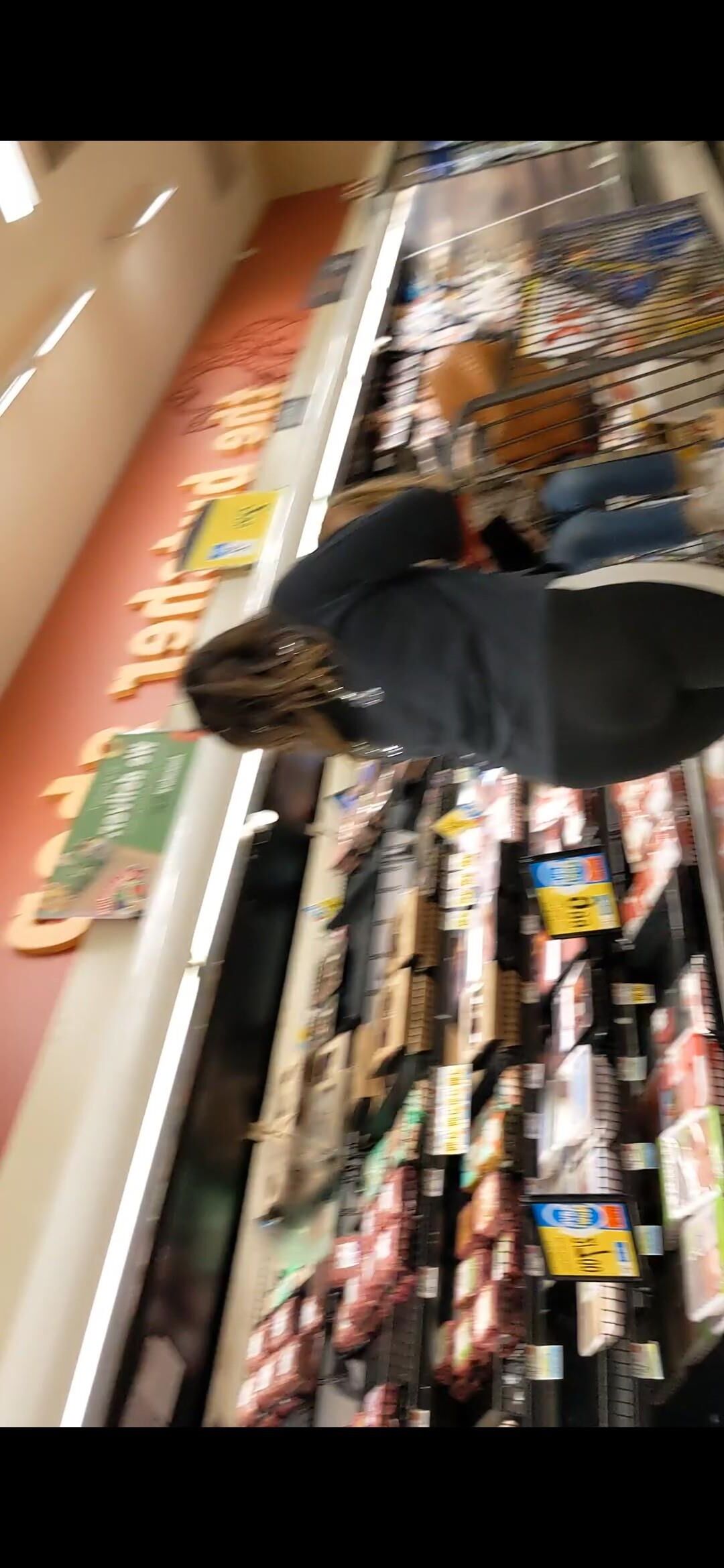 See Thru Leggings in Grocery Store