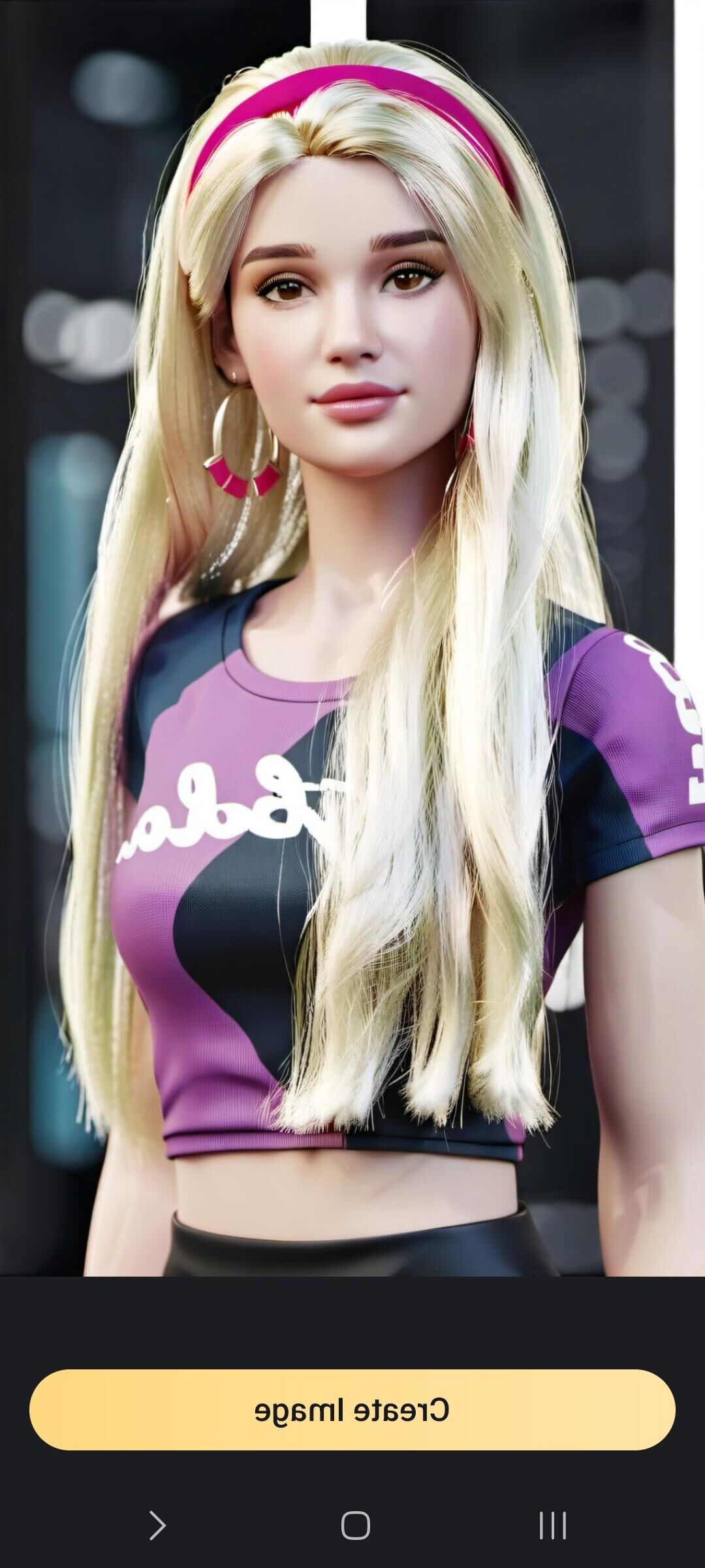 KI transponiert mich als Barbie.