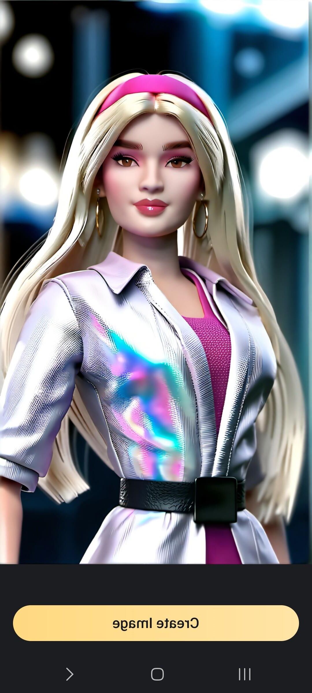 KI transponiert mich als Barbie.