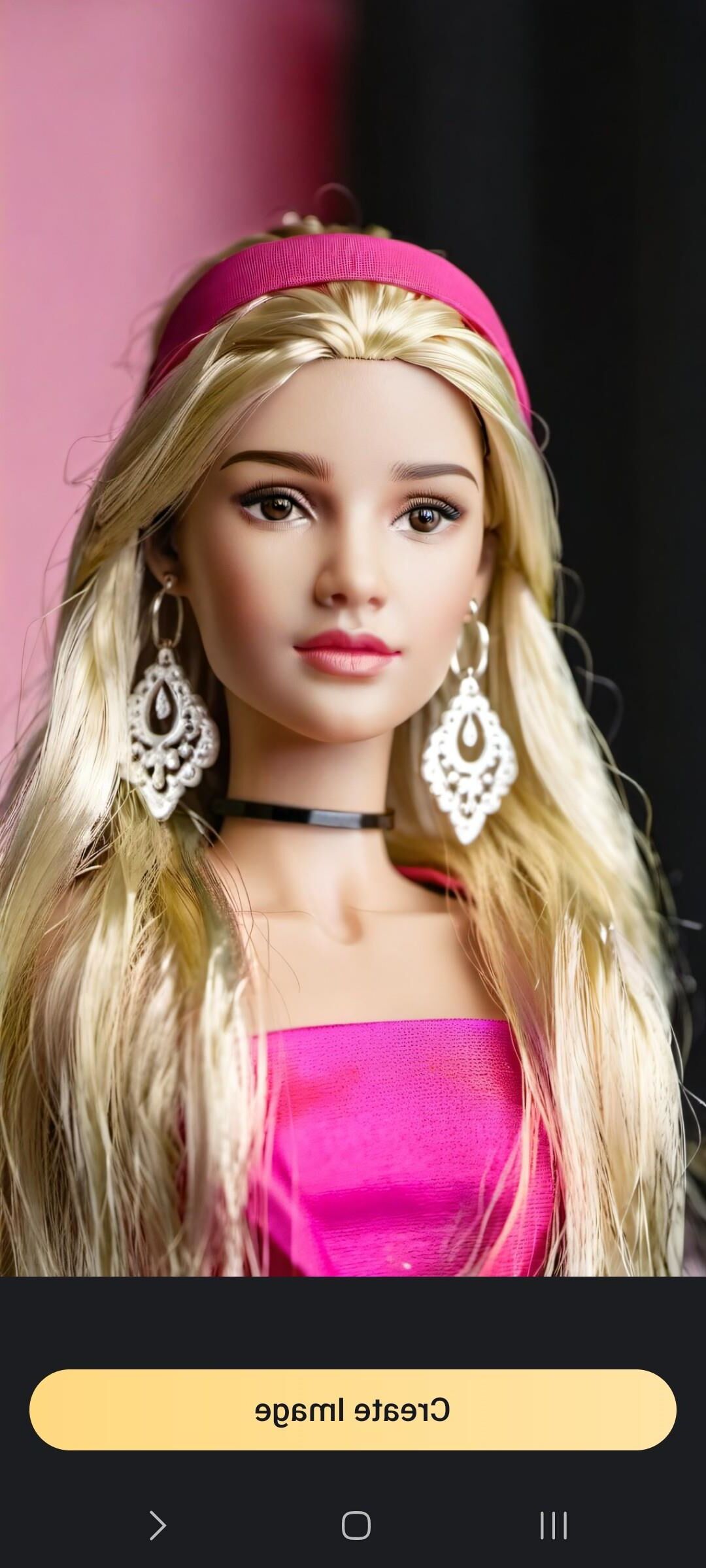 KI transponiert mich als Barbie.