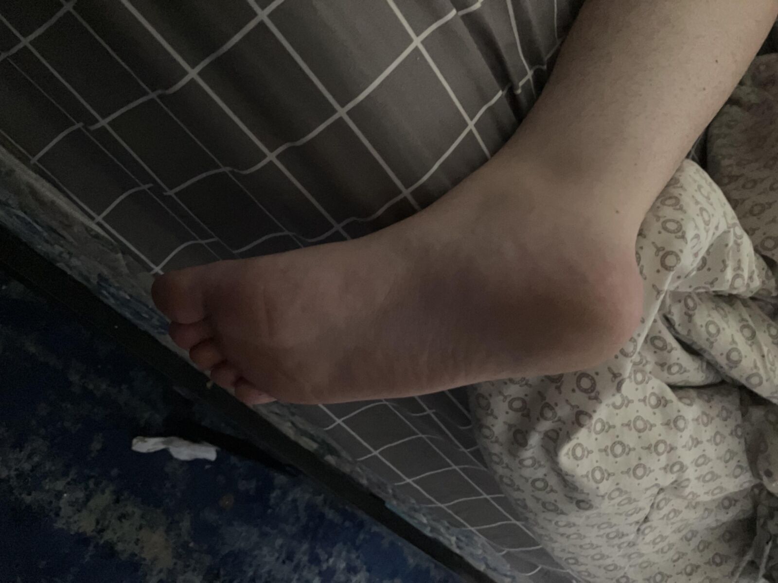 Footjob wife