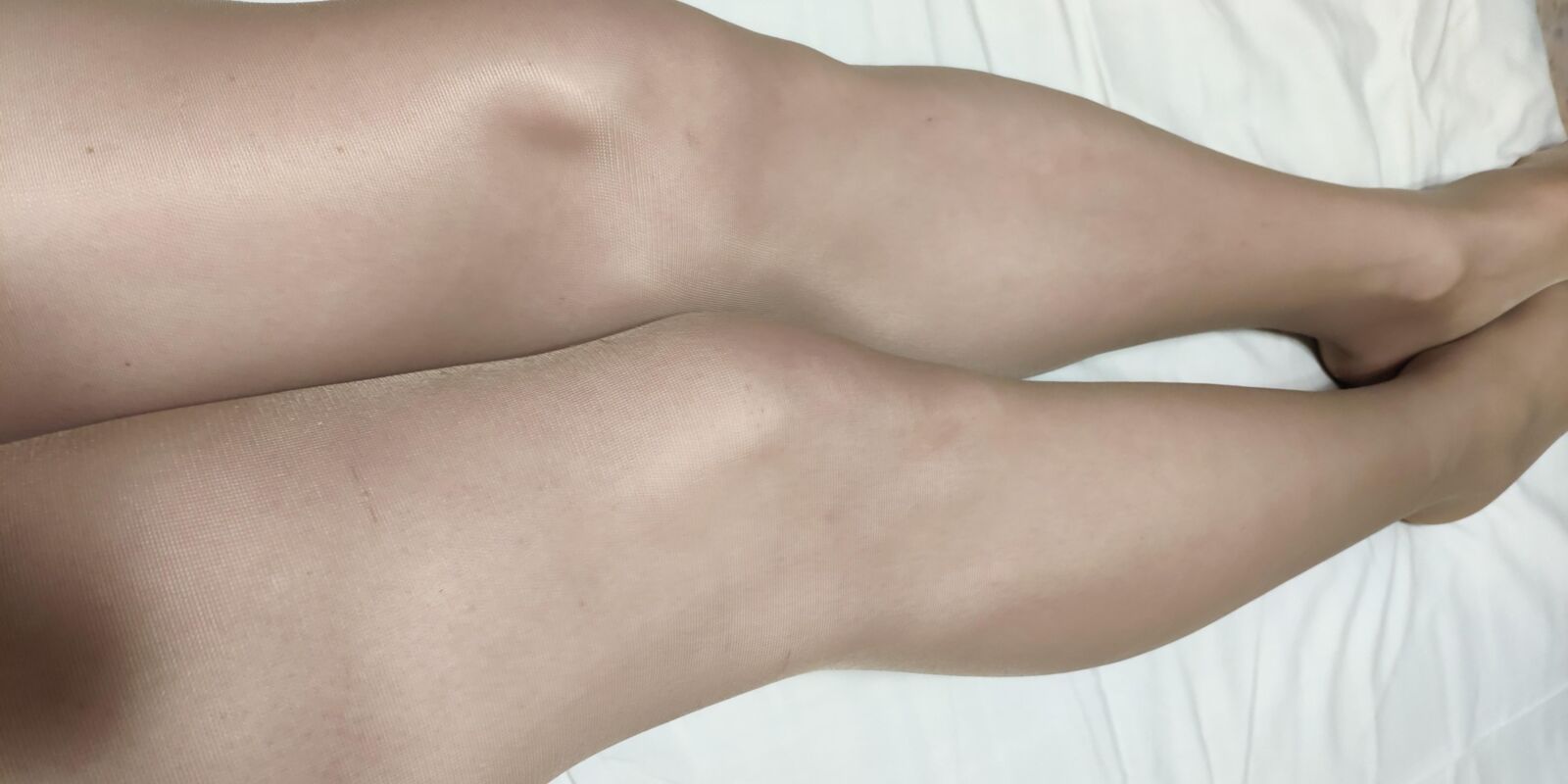 My legs in pantyhose