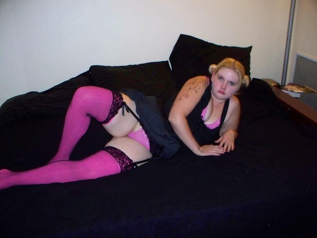 OLC PICS Chrystle in pink stockings