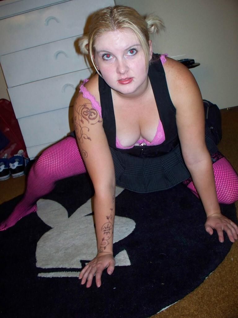 OLC PICS Chrystle in pink stockings