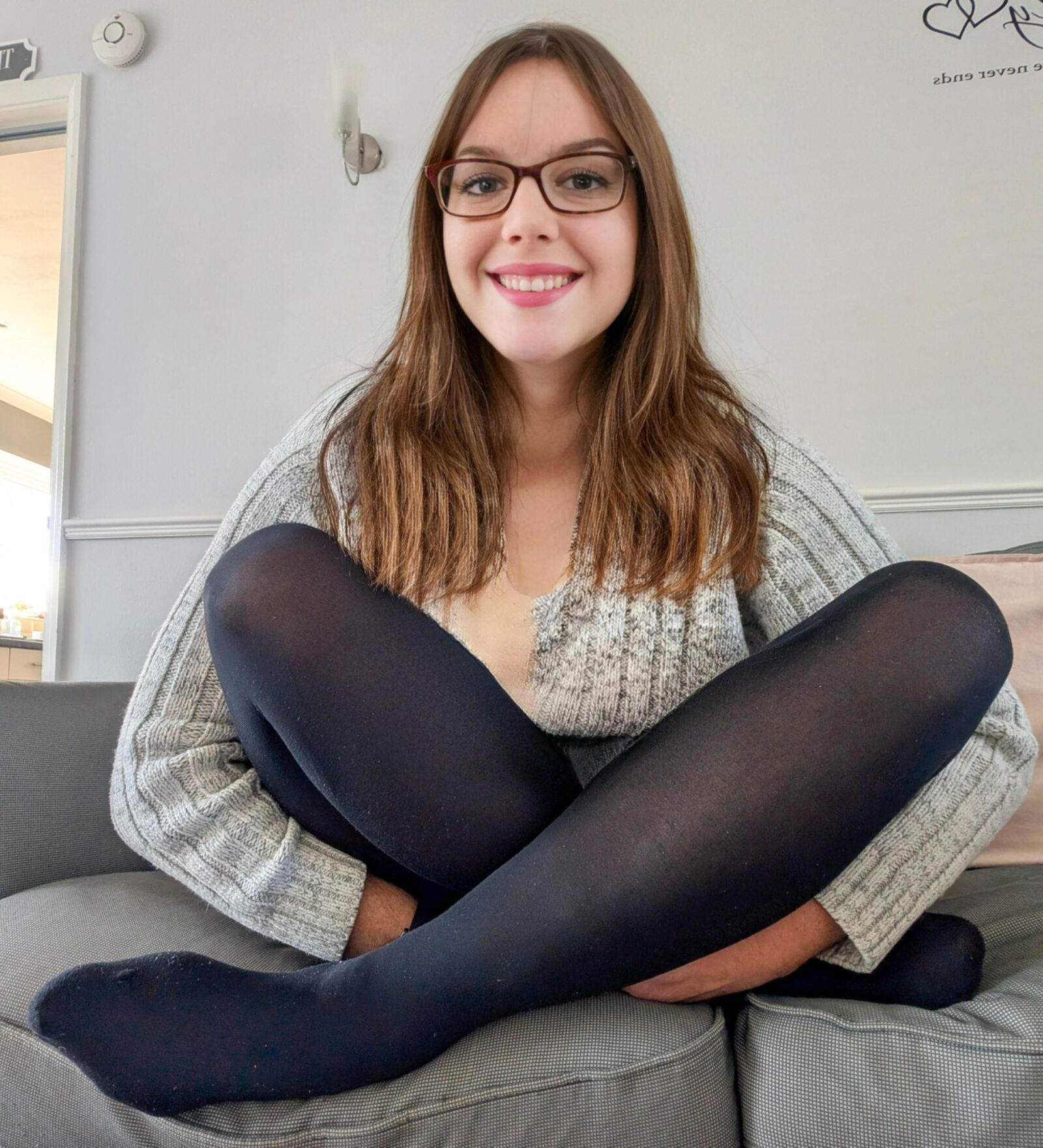 Amateur in pantyhose 