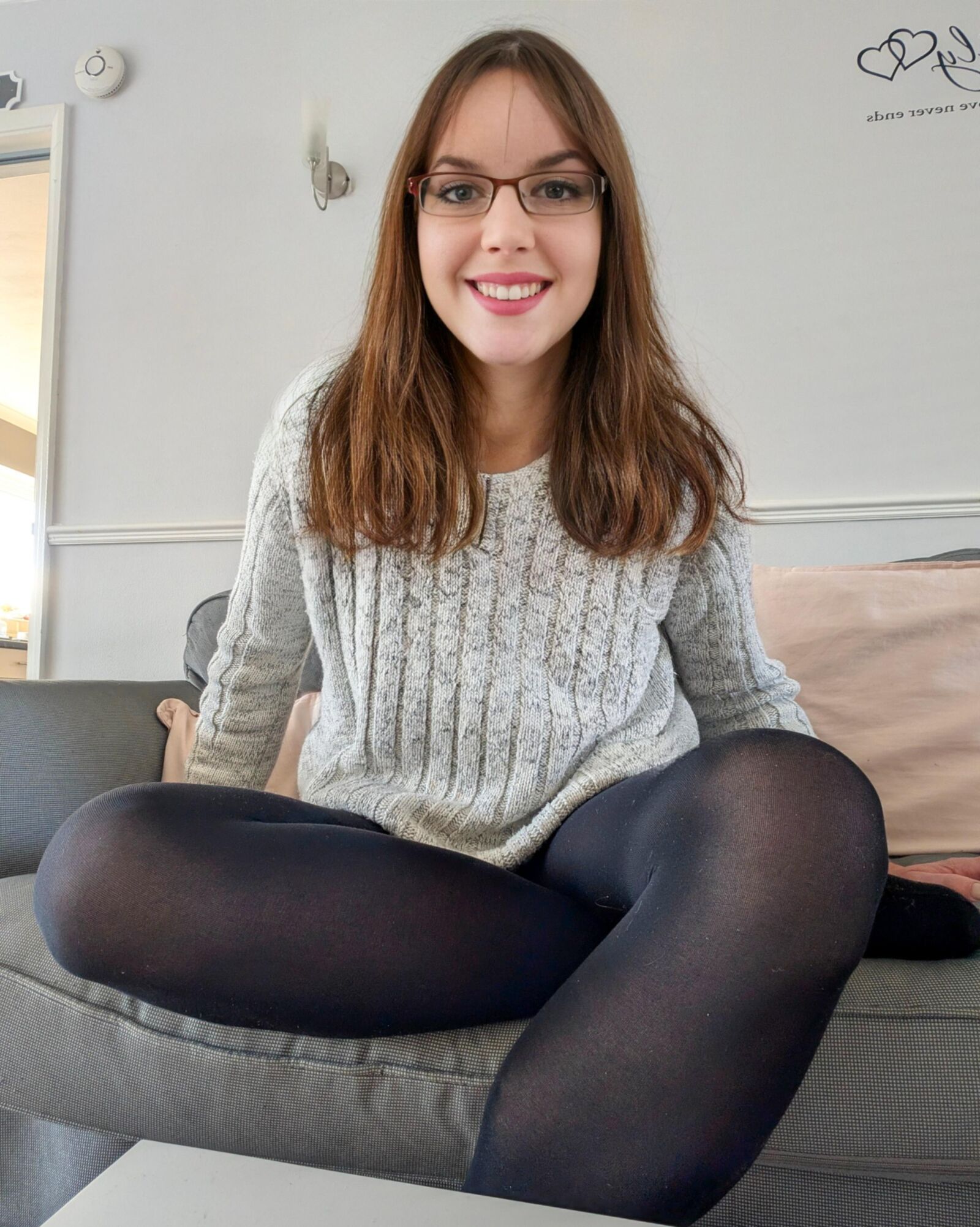 Amateur in pantyhose 