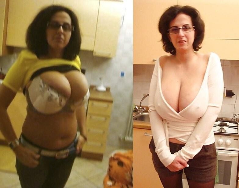 Mamá madura con grandes tetas