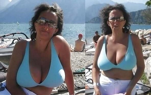 Mamá madura con grandes tetas