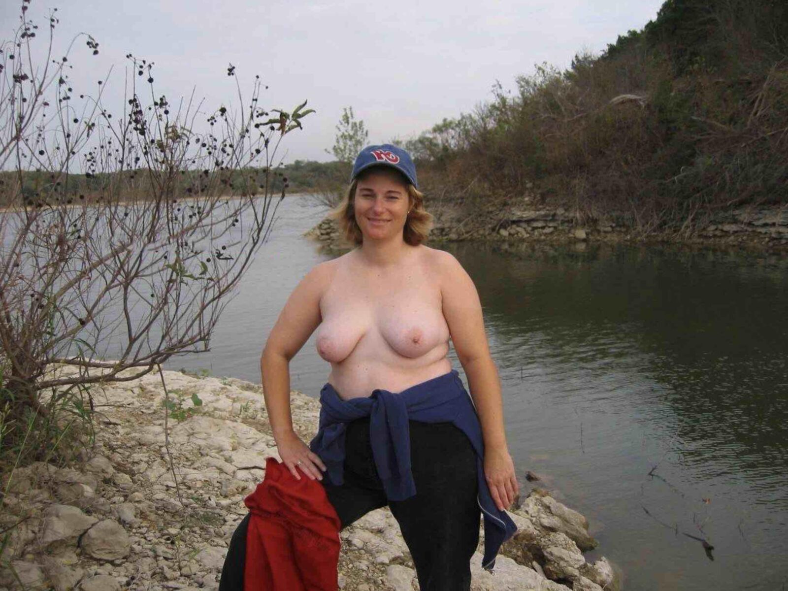 Minha esposa posando de topless