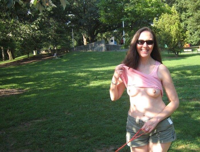 Just another slut milf public flashing