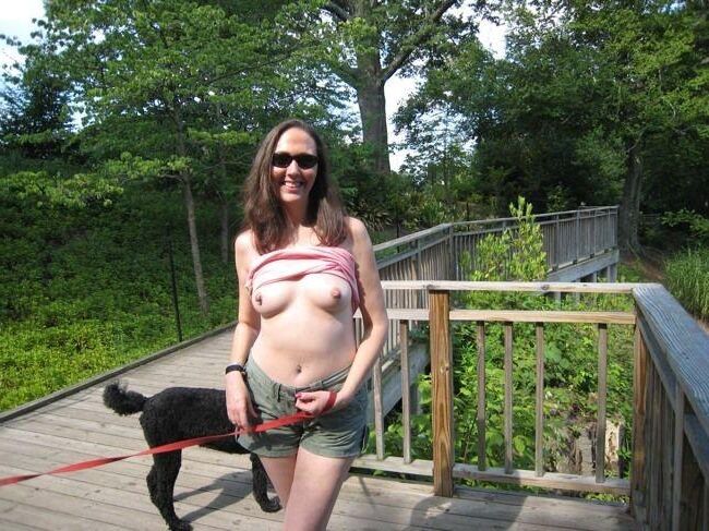 Just another slut milf public flashing