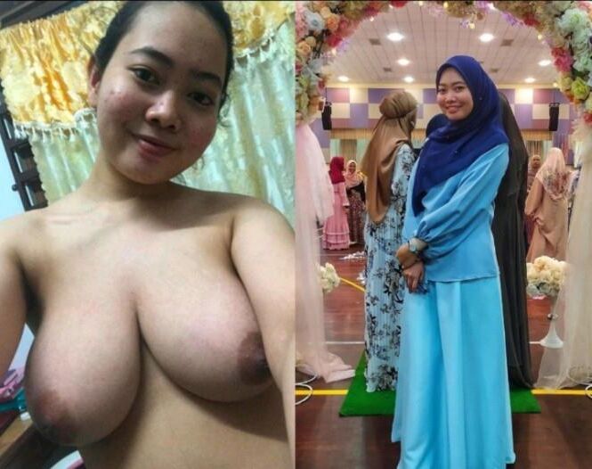 Dressed Undressed Asian Hijab Jilbab Ladies