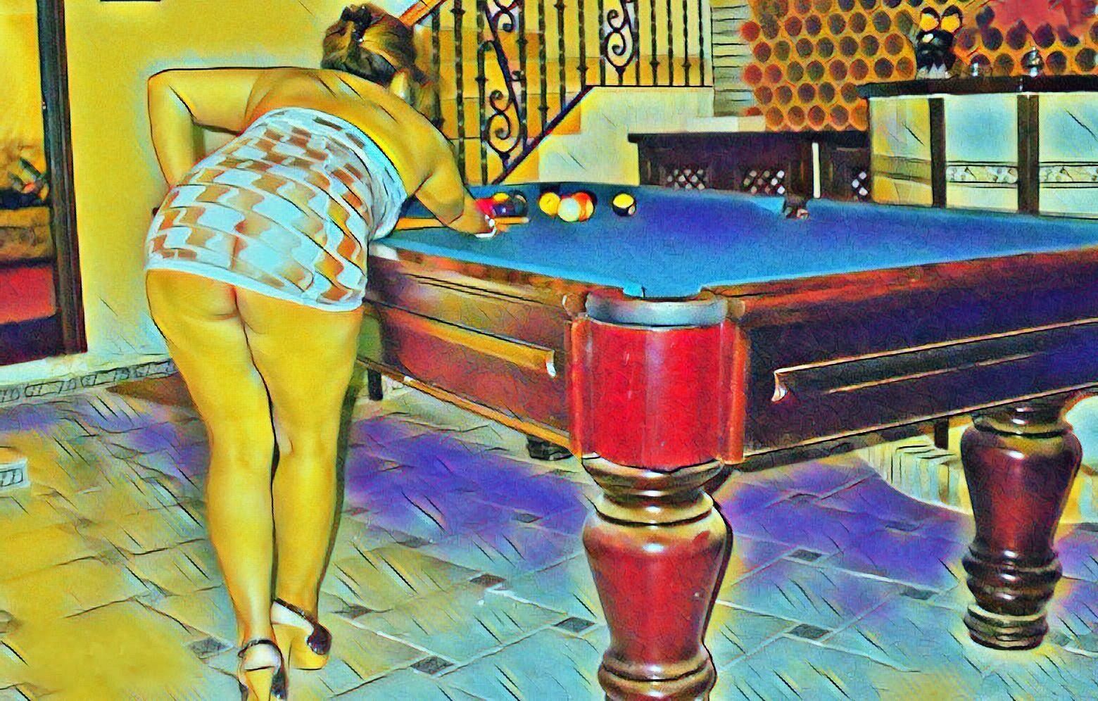 Люблю обнаженных девушек в Pooltable