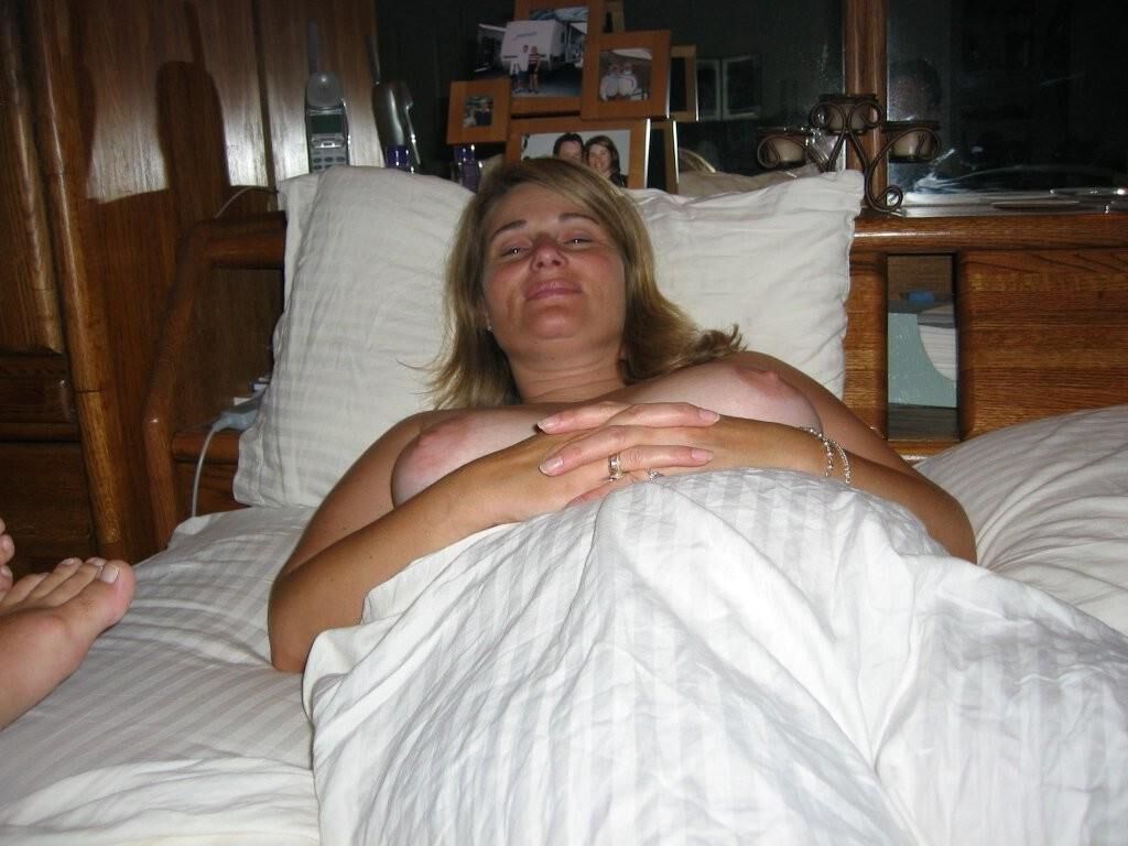 My wife in bed ready and waiting