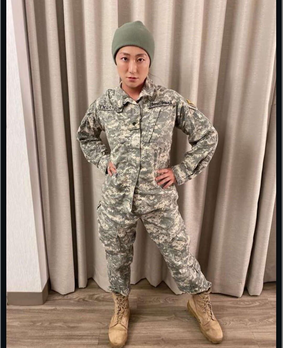 Fit Asian Army Wife