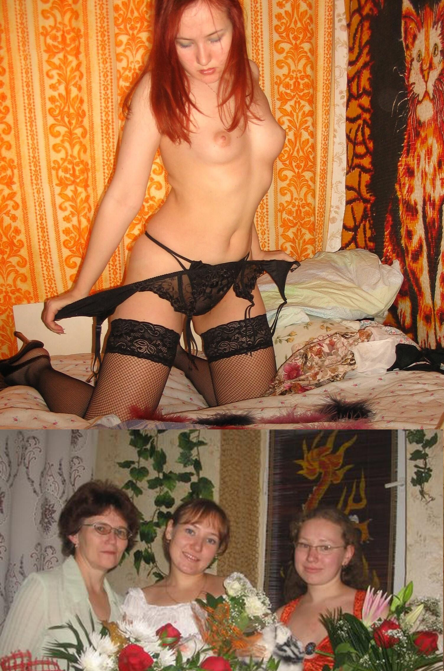 Russian Flowers. Collage of amateur russian girls vol. Brides