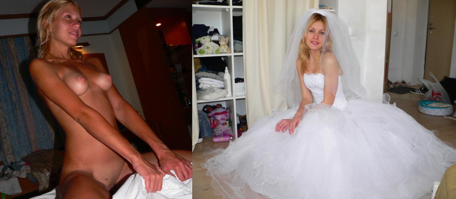 Russian Flowers. Collage of amateur russian girls vol. Brides