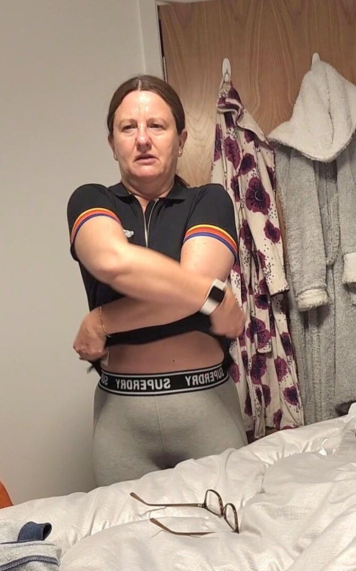 Mature milf nearly exposed want her to take anything off?