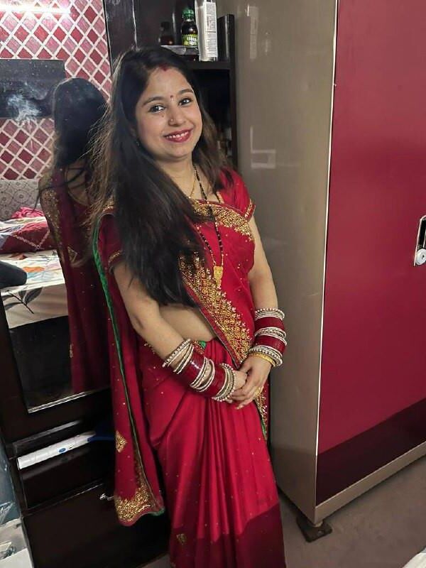 Esposa india tirando