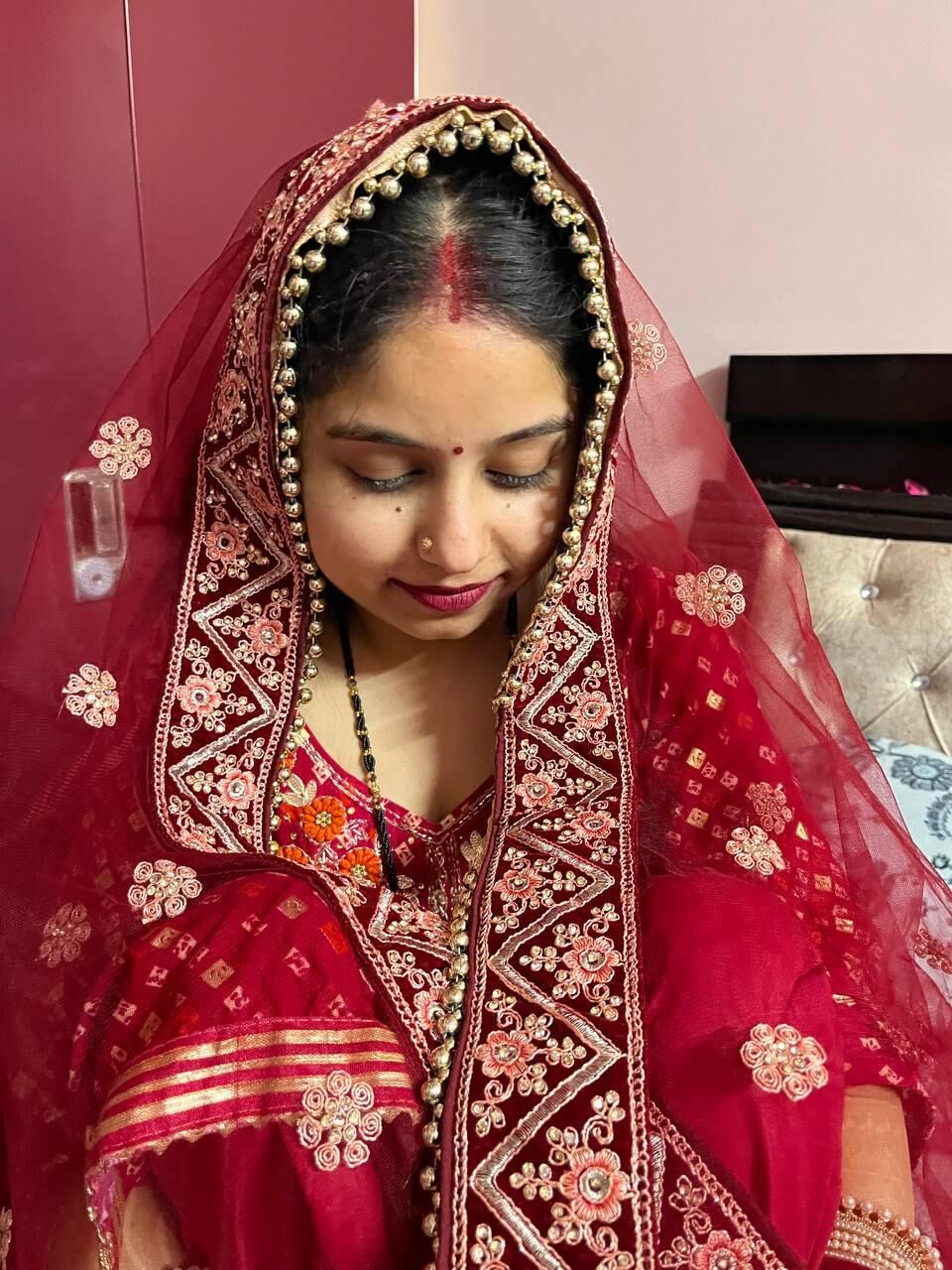Esposa india tirando
