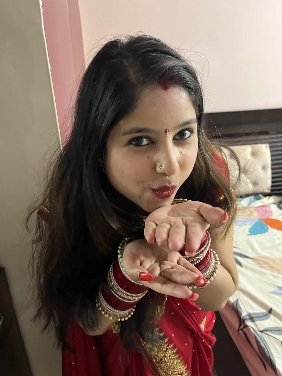 Esposa india tirando