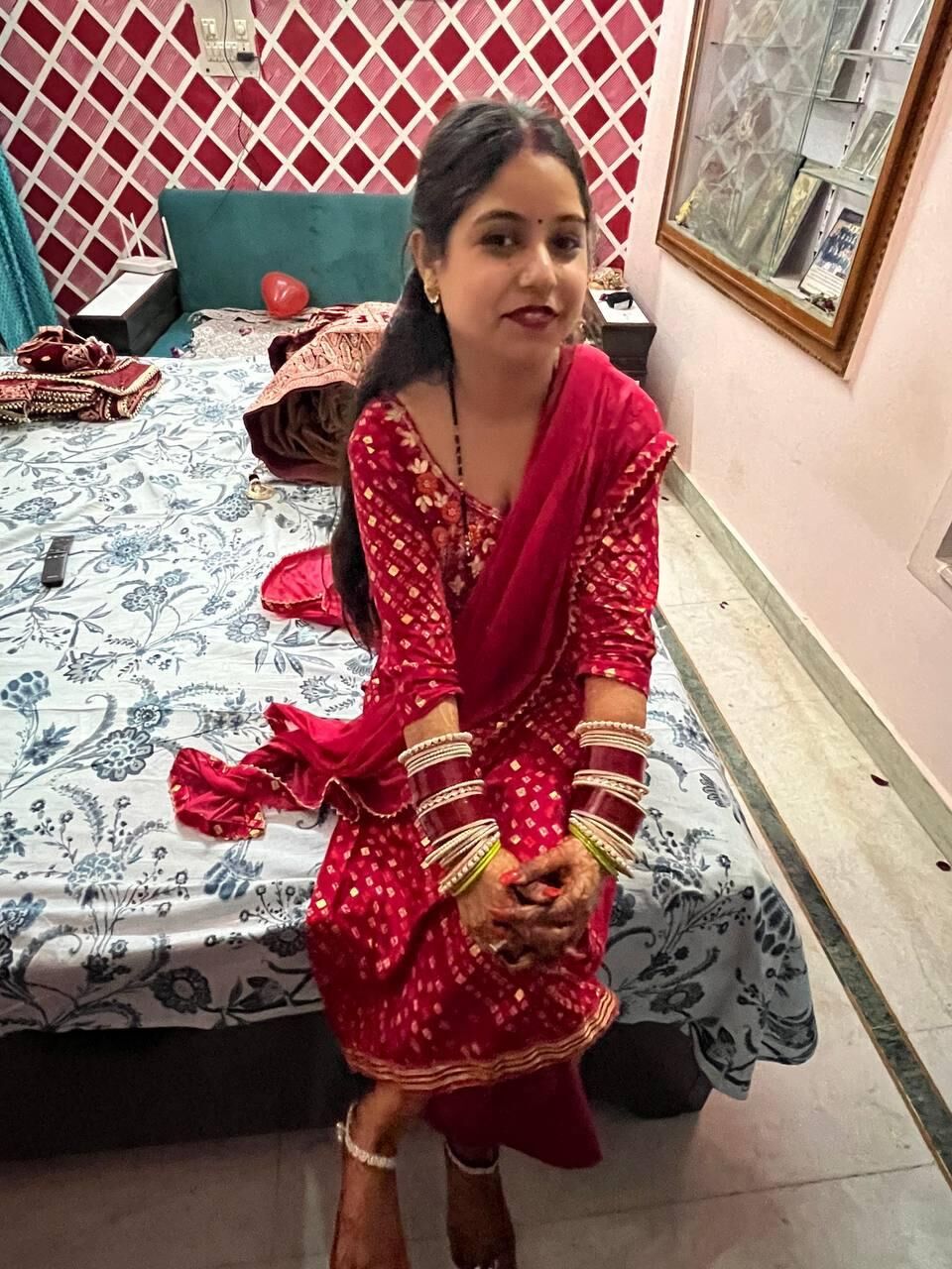 Esposa india tirando