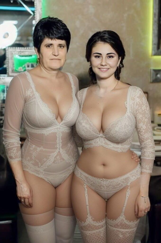 MOM AND I IN STOCKINGS