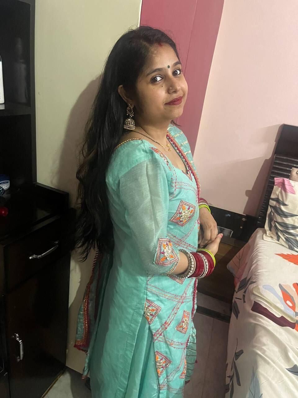 Esposa india tirando