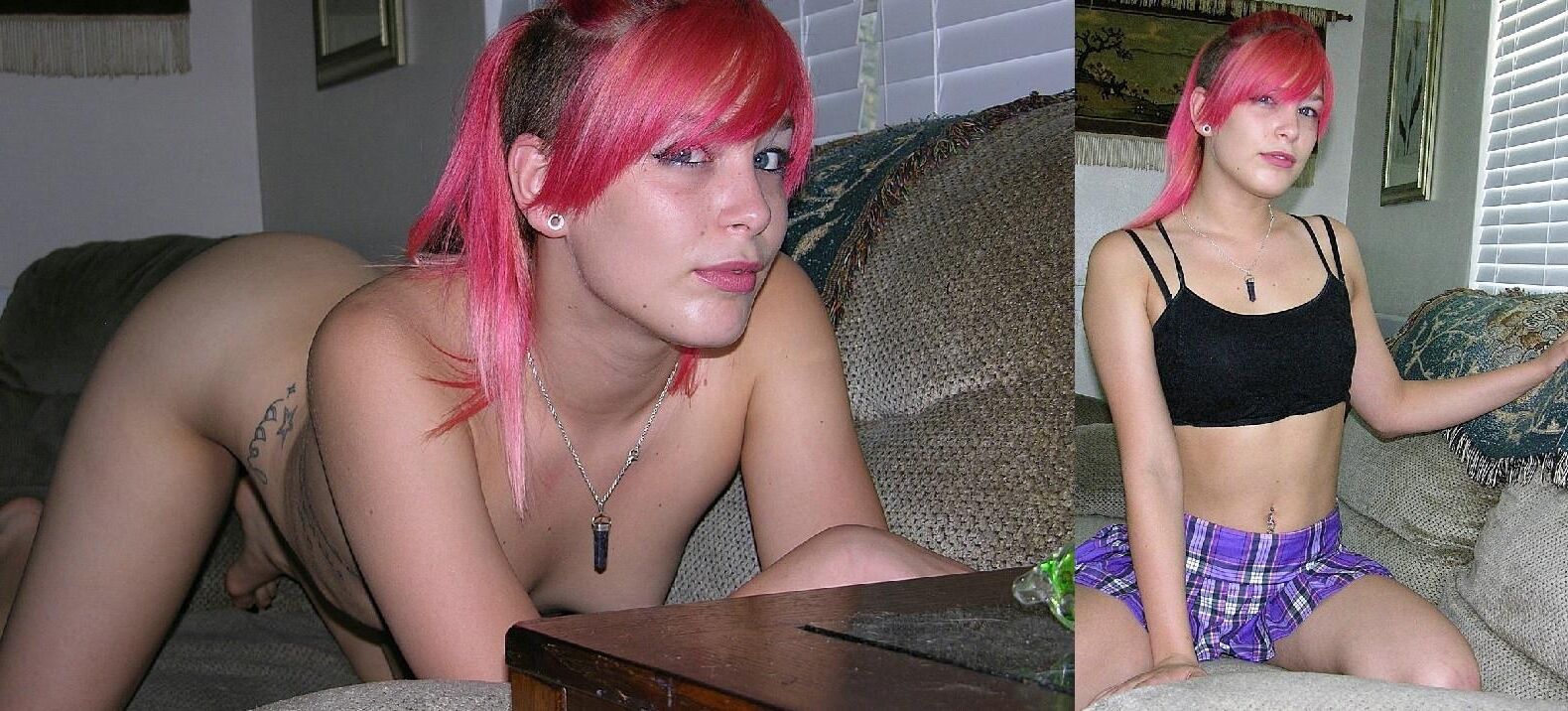 Dressed & Undressed Goth women