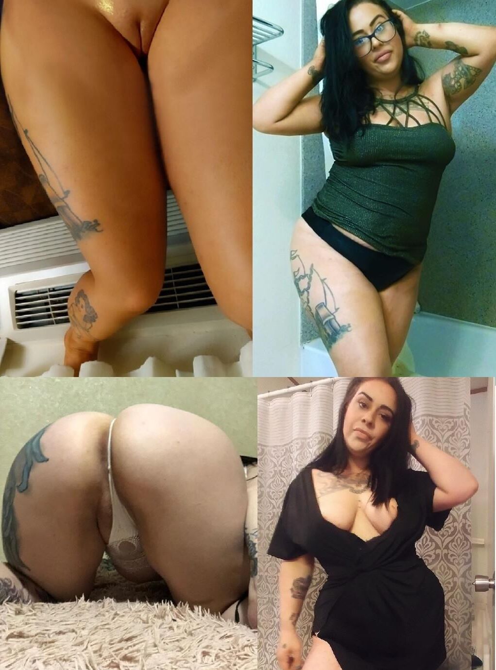 Dressed & Undressed Goth women