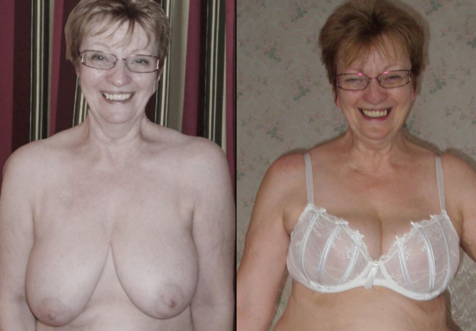Meine Frau mit und ohne BH