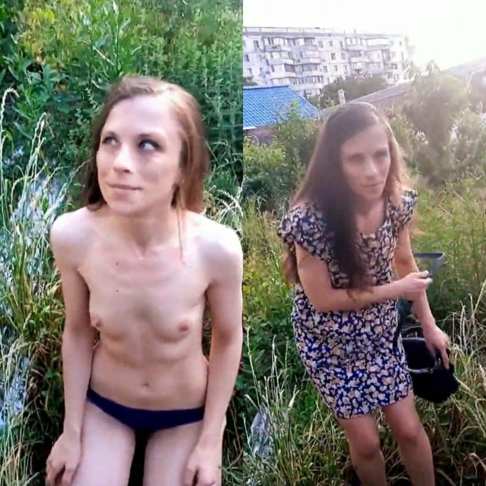 Gekleidete ungedrückte Mädchen aus Russland