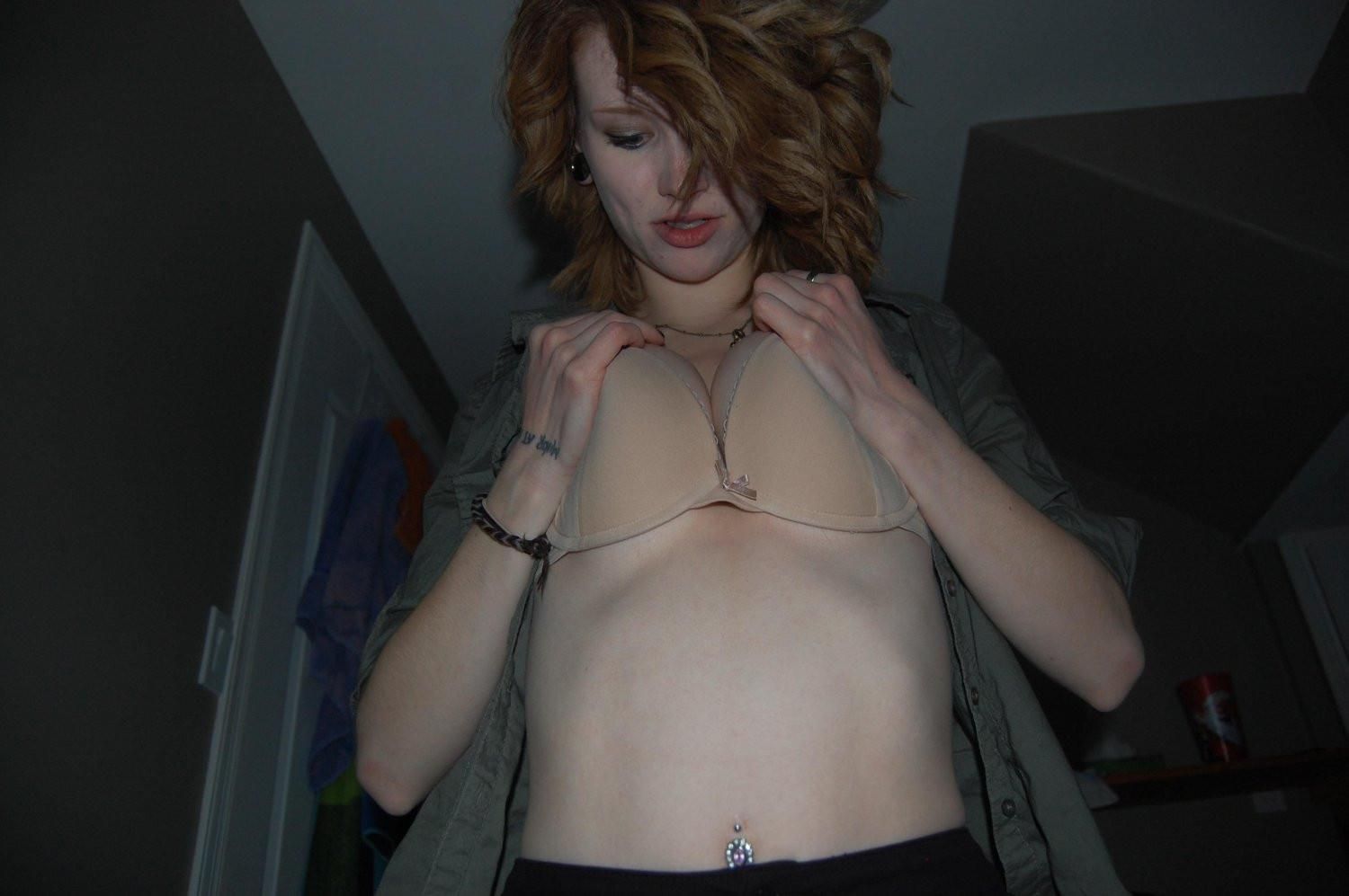 Ginger hipster has nice tits