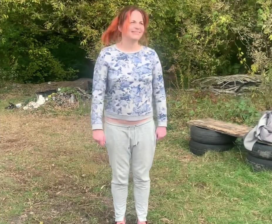 woman gets naked and dehumanised 