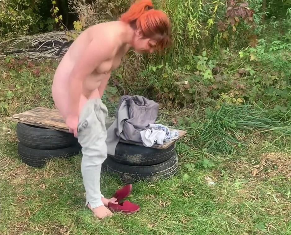 woman gets naked and dehumanised 