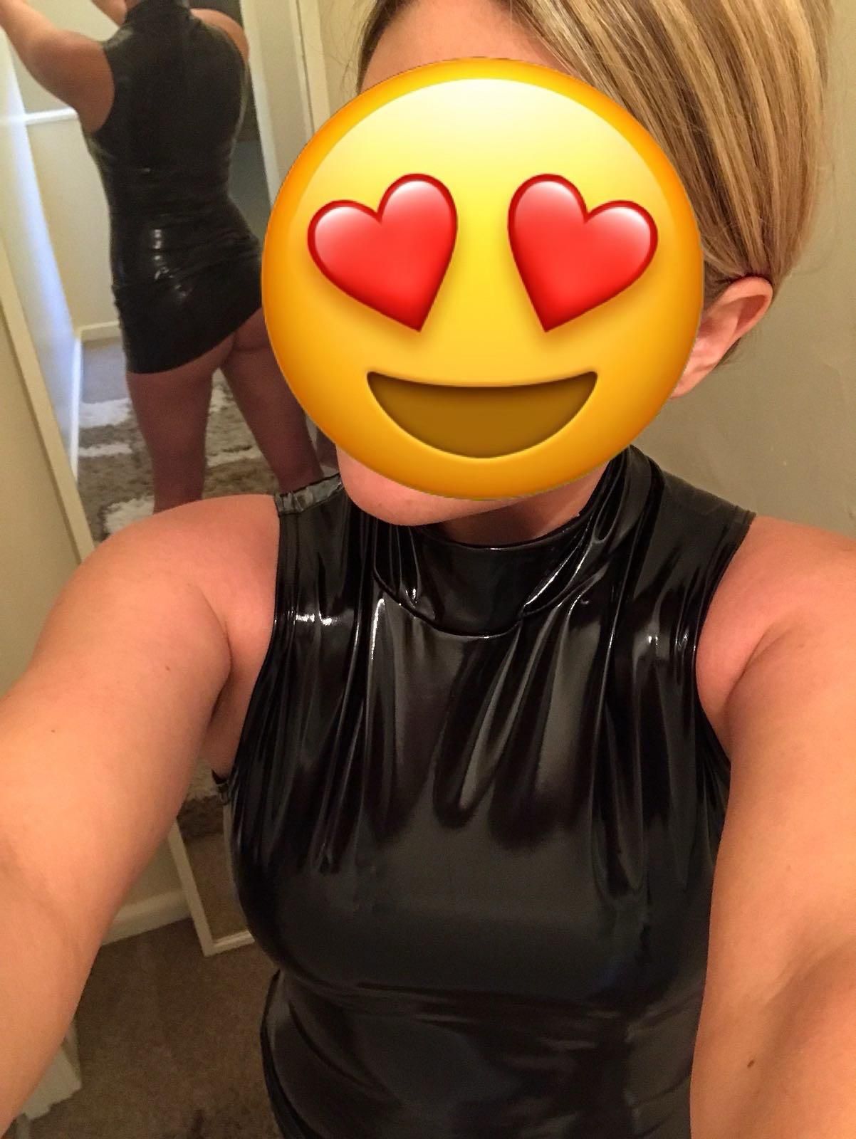 UK wife dressed to impress in shiny and lingerie