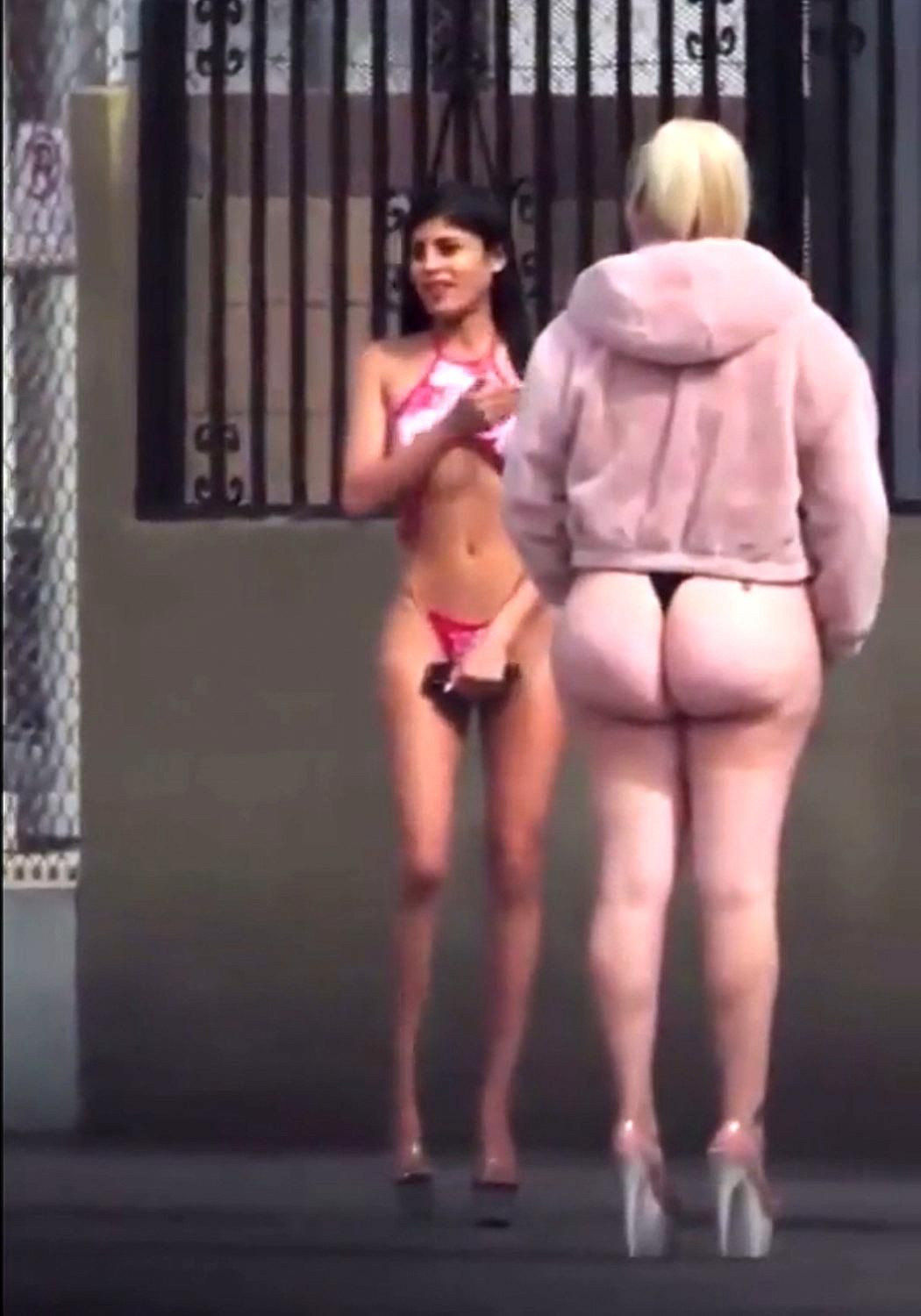 Cumming a una esquina de la calle cerca de ti ....... prostitutas!