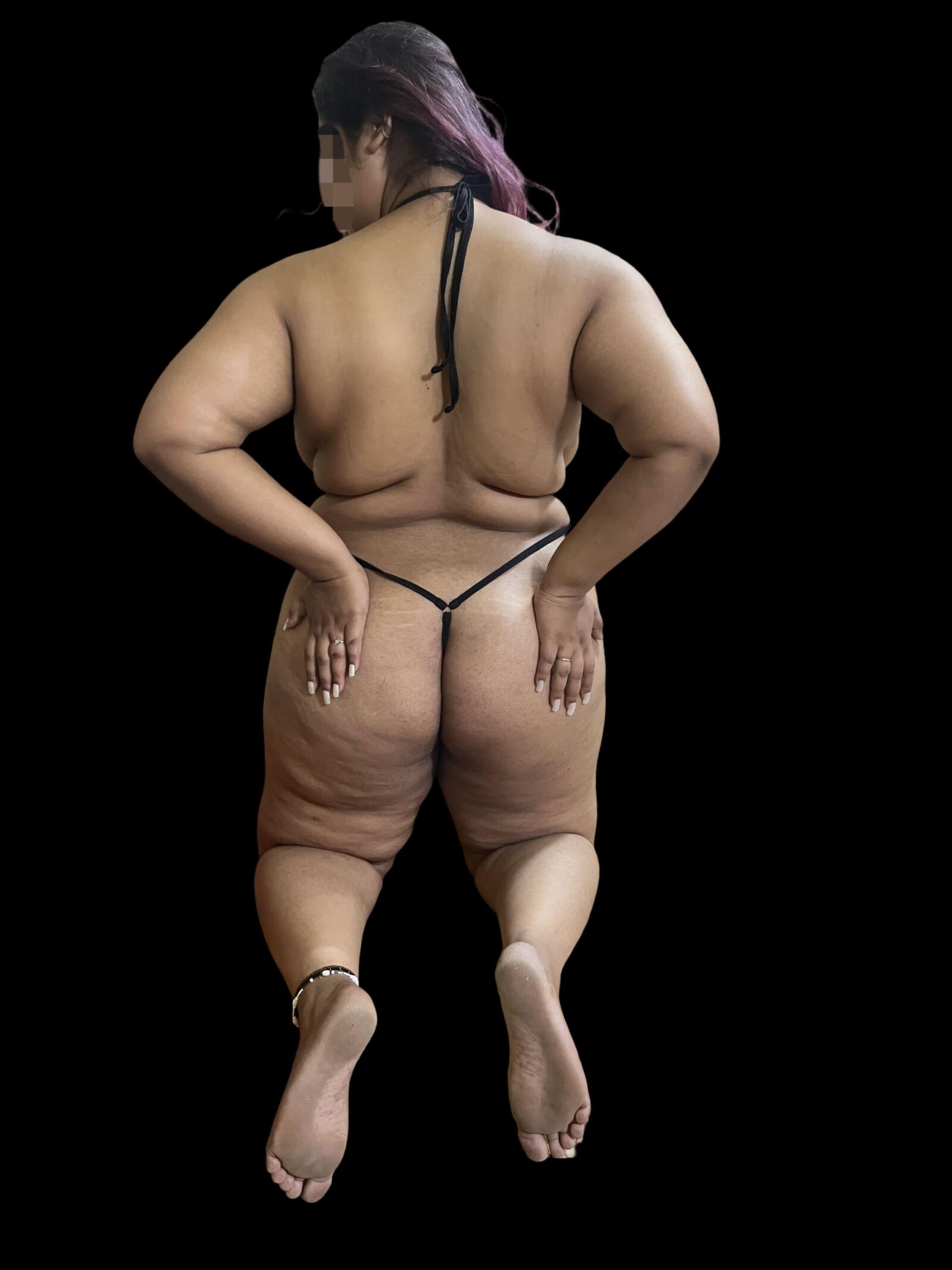 Chubby wife in her favourite black lingerie 