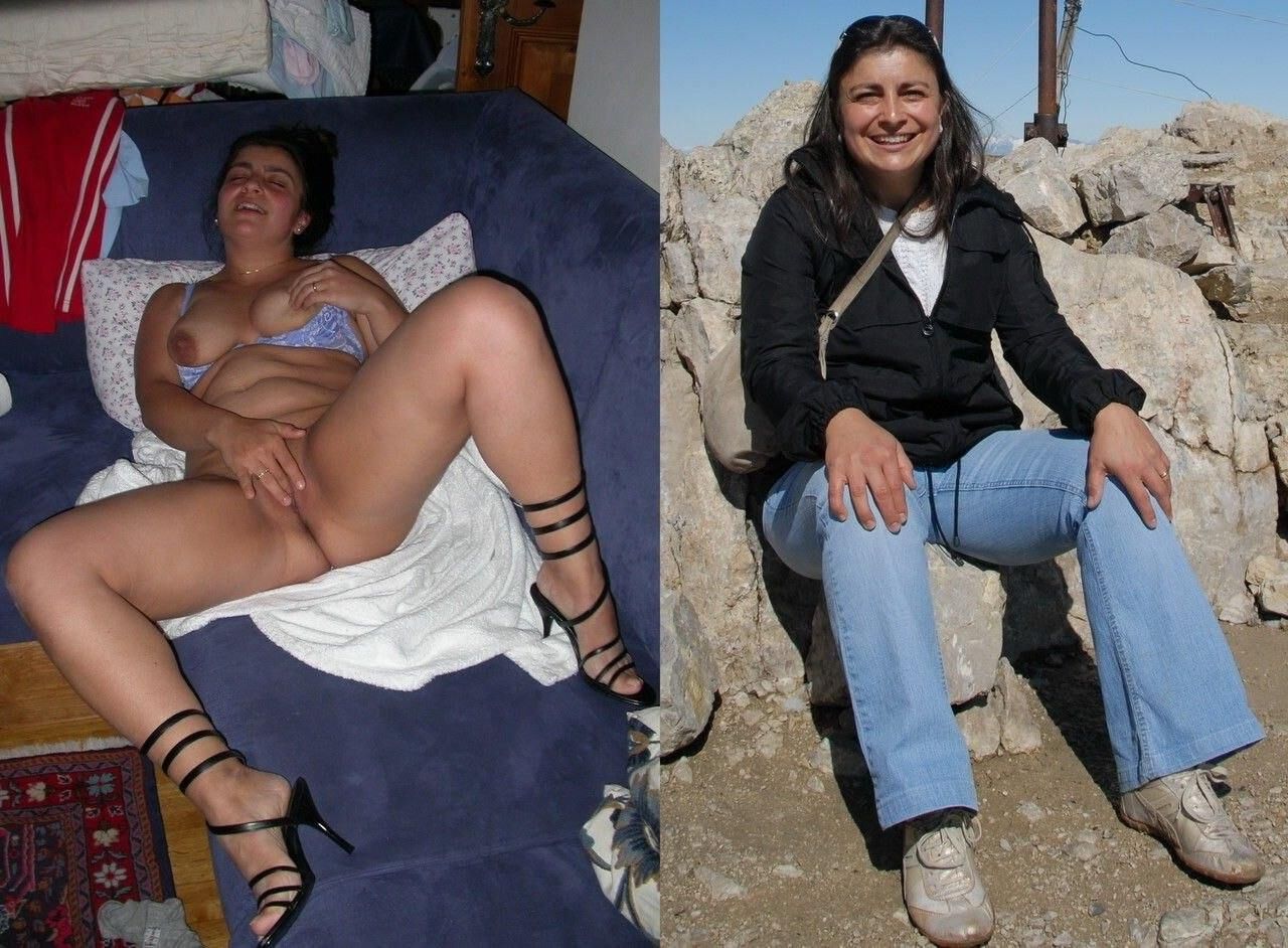 Latina cachonda con tacones altos y lencería azul