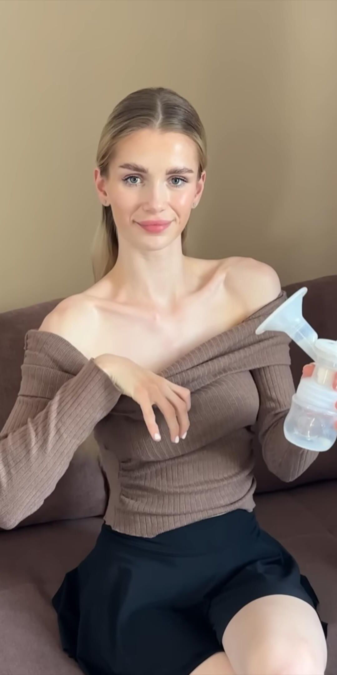 Big milk tit