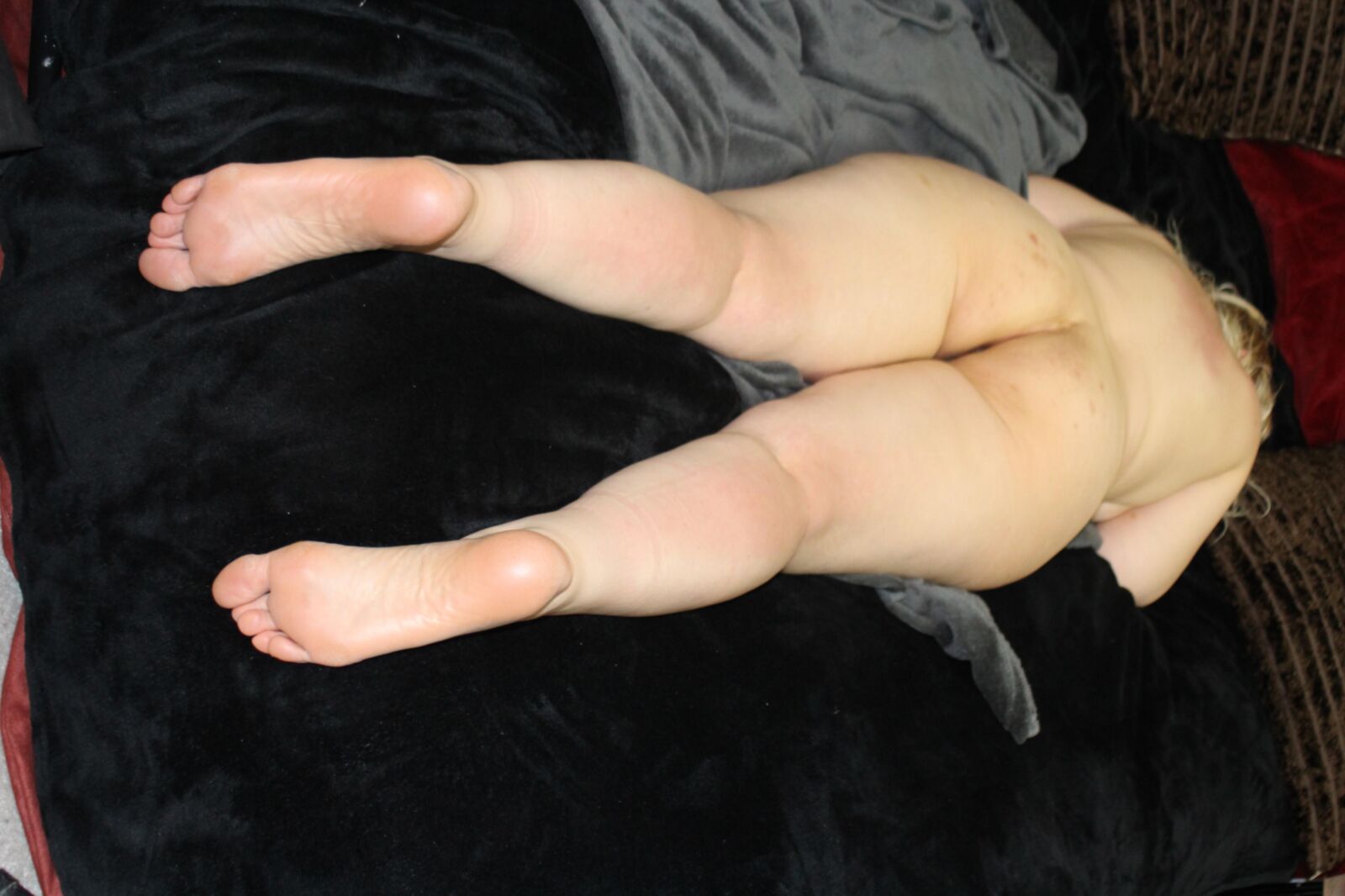 blond wife Feet and legs 