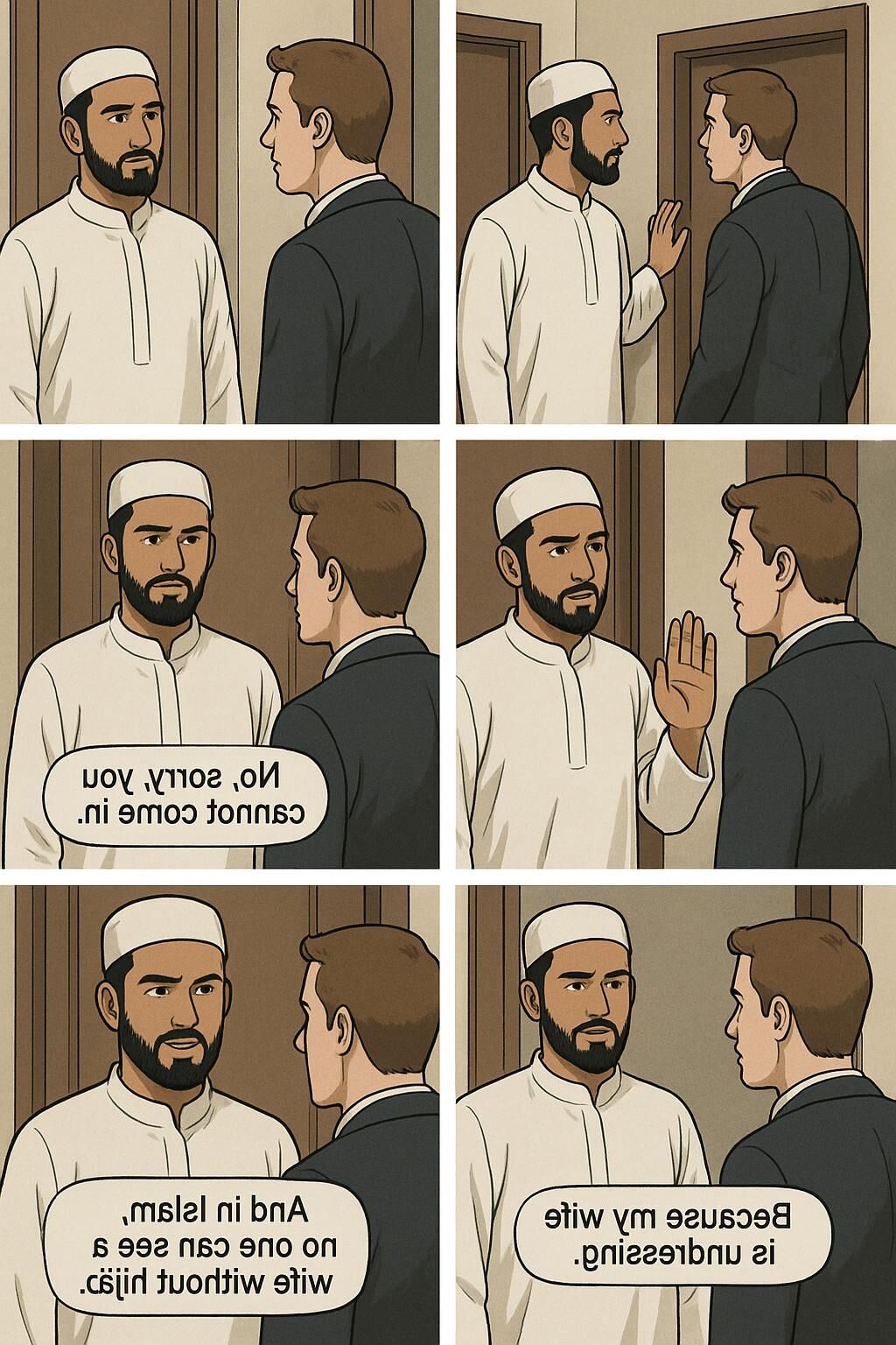 Frau Muslim für keinen Muslim