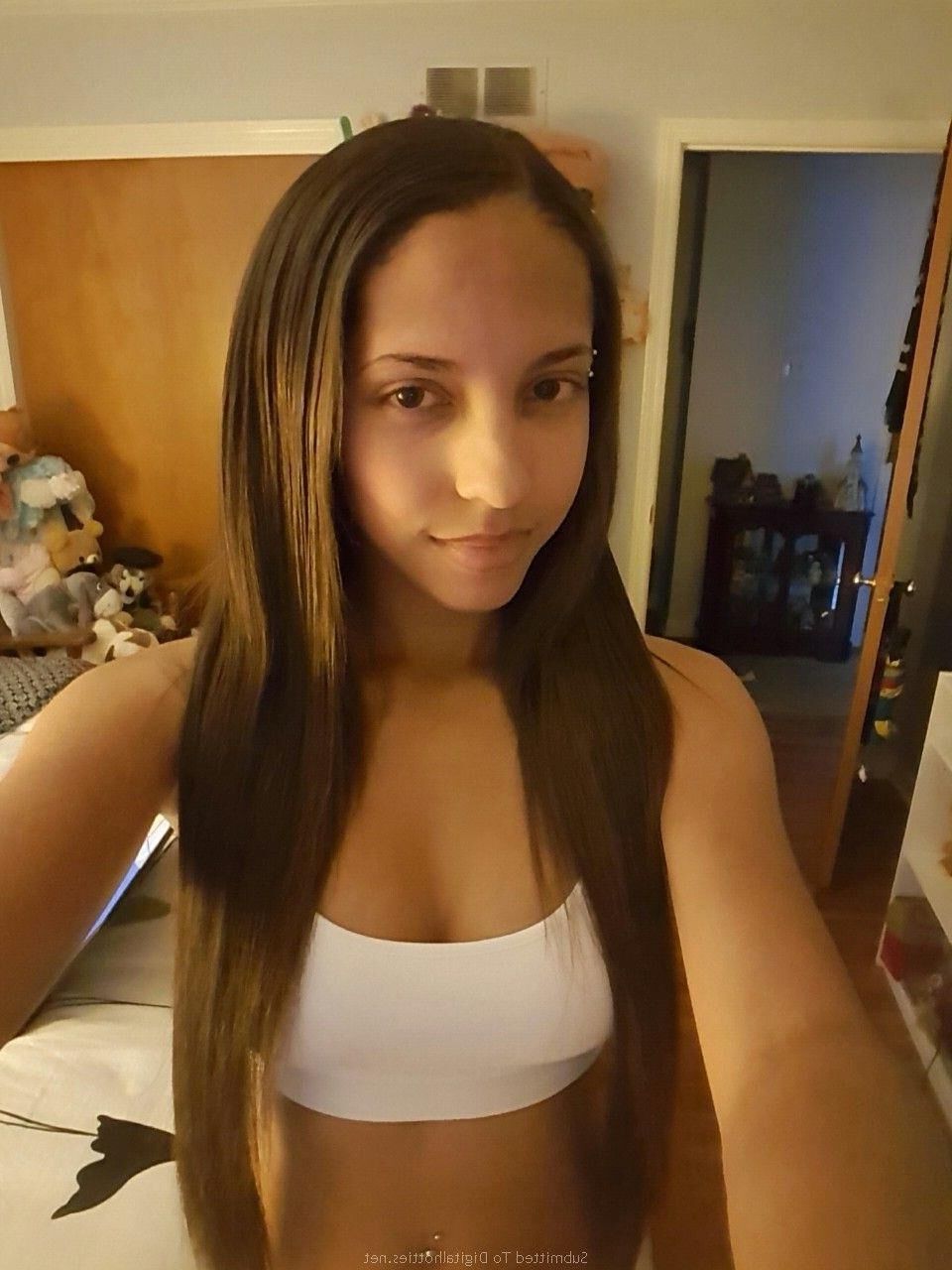 Töner Körper frecher Teenager Selfies