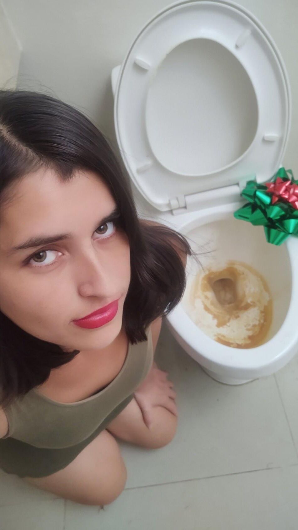Latina toilet whore